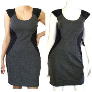 NEW Express Gray Cape Sleeve Dress sz 8